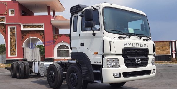 Xe tải Hyundai 4 chân HD320, xe tải hyundai 4 chân, công suất 380ps 1.900 v/ph, Mô men xoắnn 160N.m 1.500 v/ph
